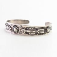 Atq Arrows Applique & Concho Reposed Cuff Bracelet c.1930～