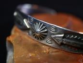 Atq Arrows Applique & Concho Reposed Cuff Bracelet c.1930～