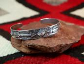 Atq Arrows Applique & Concho Reposed Cuff Bracelet c.1930～