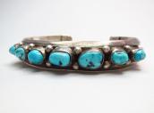 Vintage Navajo Traditional 7TQ Row Bracelet c.1950