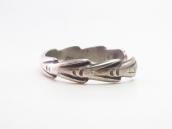 Antique Navajo Stamped Cast Silver Cuff Bracelet  c.1930～