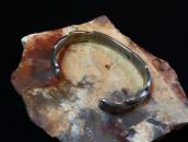 Antique Navajo Stamped Cast Silver Cuff Bracelet  c.1930～