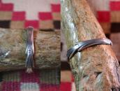 Antique Navajo Stamped Cast Silver Cuff Bracelet  c.1930～