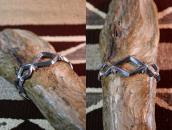 Vintage Navajo ♢ & ♡ Shape Cast Silver Cuff Bracelet c.1960?