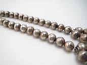 Vintage Navajo Squash Blossom Naja Necklace in Silver c.1960