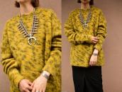 Vintage Navajo Squash Blossom Naja Necklace in Silver c.1960