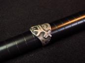 Antique Horse Applique Silver Cigar Band Ring  c.1930～