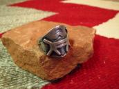 Antique Horse Applique Silver Cigar Band Ring  c.1930～
