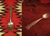 Antique 卍 Stamped Silver Navajo Spoon S  c.1920