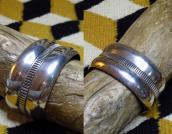 Ambrose Roanhorse Ingot Silver Wide Cuff Bracelet  c.1940～