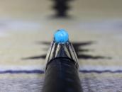 【Lewis Lomay】Vintage Hopi High Set GemTurquoise Ring c.1965～