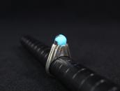 【Lewis Lomay】Vintage Hopi High Set GemTurquoise Ring c.1965～