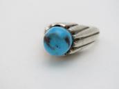 【Lewis Lomay】Vintage Hopi High Set GemTurquoise Ring c.1965～