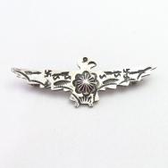 Atq 卍 Stamped Silver Hand Made Thunderbird Shaped Pin c.1930