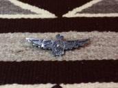 Atq 卍 Stamped Silver Hand Made Thunderbird Shaped Pin c.1930