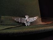 Atq 卍 Stamped Silver Hand Made Thunderbird Shaped Pin c.1930
