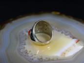 Vintage Navajo Four Gem Red Coral Ring in Silver c.1960～