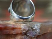 Vintage Navajo Four Gem Red Coral Ring in Silver c.1960～