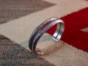 Antique Navajo 2-Strand Casted Triangle Wire Cuff  c.1930～
