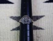 Vtg 【Maisel's】 Indian Chief Head Silver Ring c.1945～  JP16.5