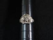 Vintage【Maisel's】Indian Chief Head Silver Ring  c.1945～　JP10