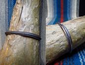 Vintage Stamped Narrow Triangle wire Cuff Bracelet  c.1940～