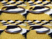 Vintage Stamped Narrow Triangle wire Cuff Bracelet  c.1940～