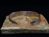 Atq Arrows Applique Cuff Bracelet w/Green Turquiose  c.1935～