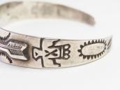 Atq Arrows Applique Cuff Bracelet w/Green Turquiose  c.1935～