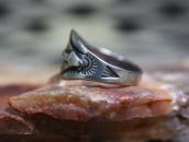 Atq Navajo Arrow Applique & T-bird/卍 Stamped Ring c.1930