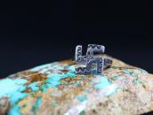 Atq Navajo 卍 Face Narrow Shank Small Ring in Silver c.1925～