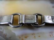 Vintage Navajo Silver "Hopi Chain" Link Bracelet  c.1950～