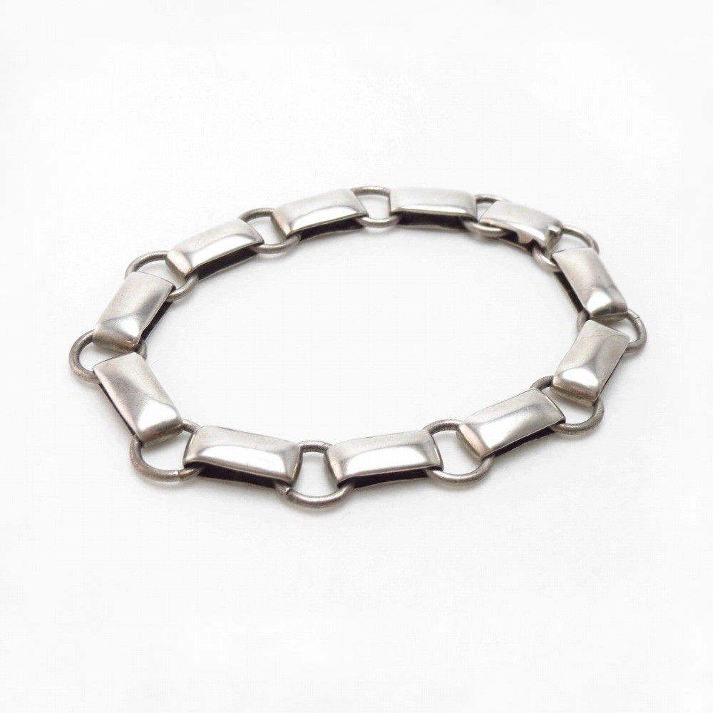 Vintage Navajo Silver "Hopi Chain" Link Bracelet  c.1950～