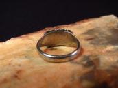 Vintage Zuni Needle Point 15 Turquoise Silver Ring  c.1960～