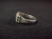 Vintage Zuni Needle Point 15 Turquoise Silver Ring  c.1960～
