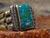 Antique Tourist Silver Ring w/Square TQ  c.1920～