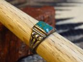 Antique Tourist Silver Ring w/Square TQ  c.1920～