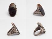 Antique Navajo PetrifiedWood Hallmarked Men's Ring  c.1940～