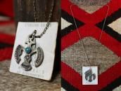 Vintage【Maisel's】Small Thunderbird Fob Necklace w/Tag c.1950