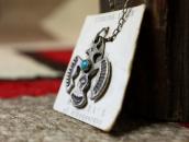 Vintage【Maisel's】Small Thunderbird Fob Necklace w/Tag c.1950