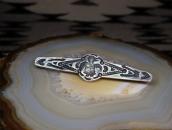 Atq Navajo 卍 Thunderbird & Arrows Stamped Silver Pin c.1930
