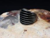 【Johnny Mike Begay】 Navajo Tracks style Wide Ring  c.1960～