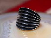 【Johnny Mike Begay】 Navajo Tracks style Wide Ring  c.1960～