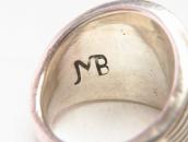 【Johnny Mike Begay】 Navajo Tracks style Wide Ring  c.1960～