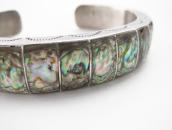 Vintage Zuni Avalon Shell Inlay Domed Cuff Bracelet c.1955～