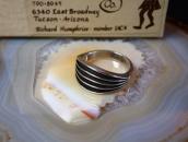 【Johnny Mike Begay】 Tracks style Men's Ring w/Box  c.1960～