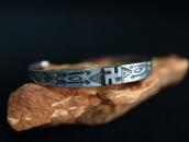 Antique Navajo 卍Applique & T-bird Stamped Small Cuff c.1925～