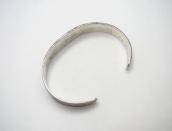 Antique Navajo 卍 & Arrows Stamped Ingot Silver Cuff  c.1920～