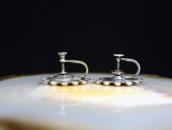 Vtg Thunderbird Applique Concho Screw-back Earring c.1940～