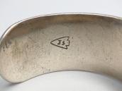Atq Navajo Stamped Heavy IngotSilver Hallmarked Cuff c.1945～